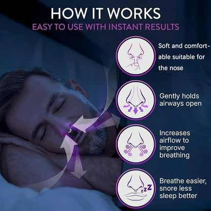 “Anti-Snoring Nose Clip – Silicone Nasal Dilator”