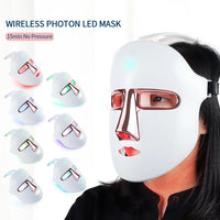“Wireless LED Facial Mask – 7-Color Photon Therapy”