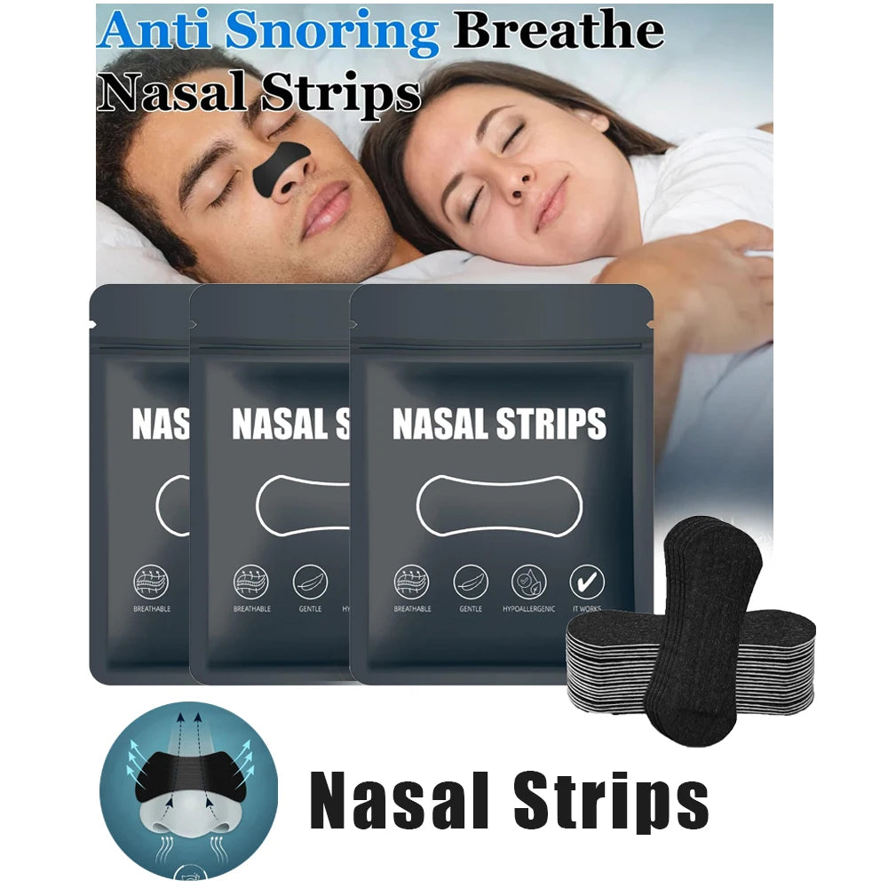 Anti-Snoring Nose Strips – Breathable Nasal Patch