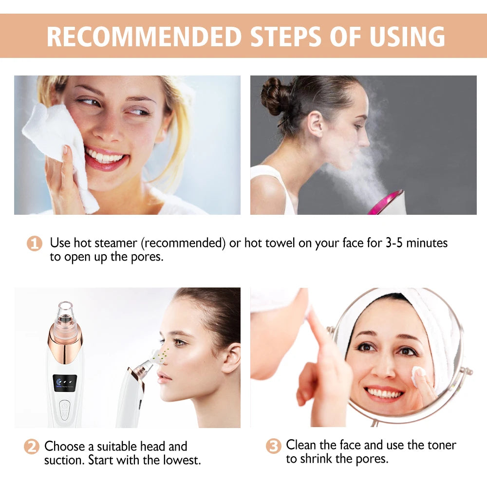 “Blackhead Vacuum Remover – Facial Pore Cleaner”