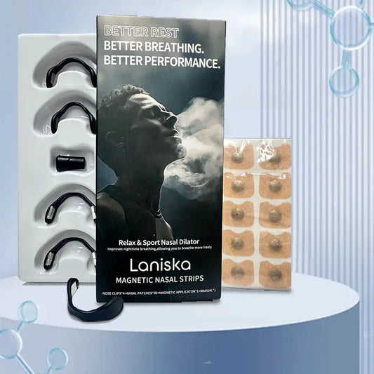 “Magnetic Nasal Breathing Strips – Anti-Snoring Starter Kit”