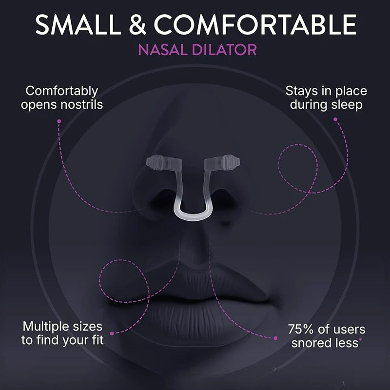 “Anti-Snoring Nose Clip – Silicone Nasal Dilator”