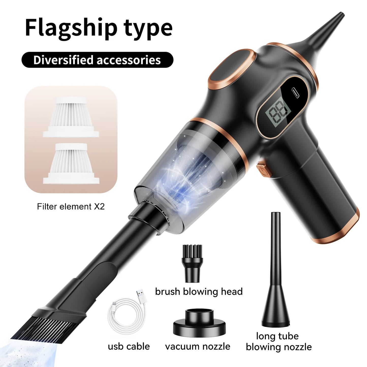 “Wireless Handheld Car & Home Vacuum Cleaner – Mini High-Power”