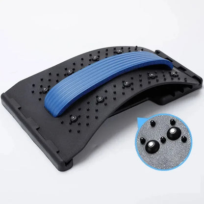 “Adjustable Back & Spine Stretcher – Lumbar Support Massager”