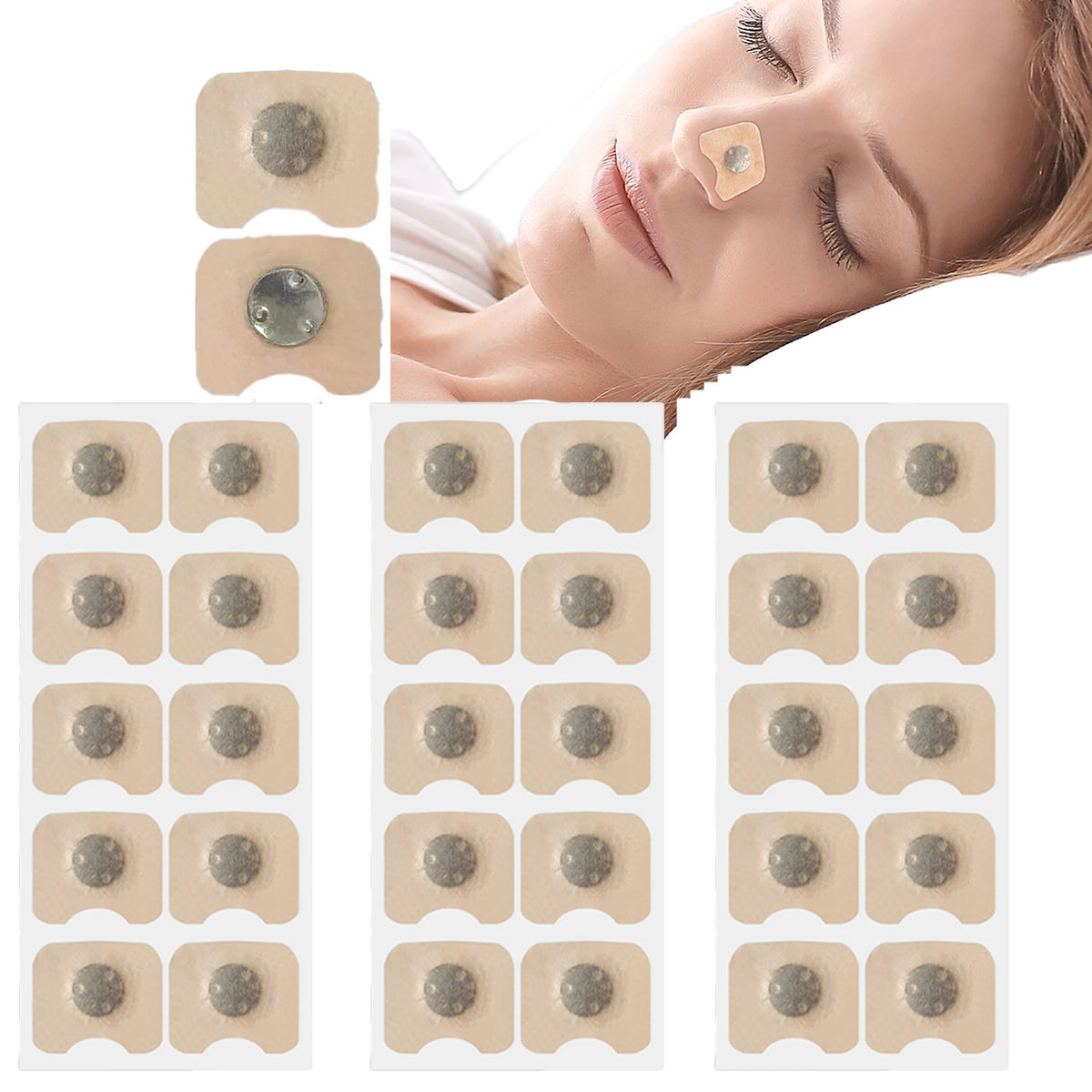 Magnetic Nose Strip Adhesive Pad Refill – 10–100 Pack